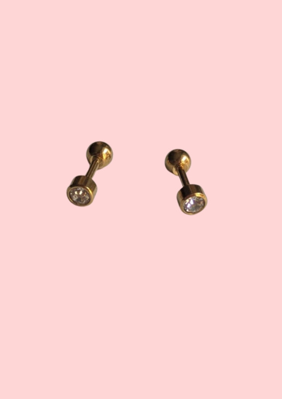 Crystal Birthstone with Ball stoppers